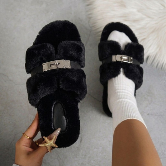 LuxeCloud™ Fur Slides