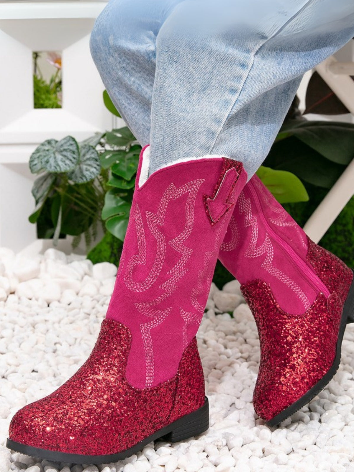 MainCharacter™ Glitter Cowgirl Boots