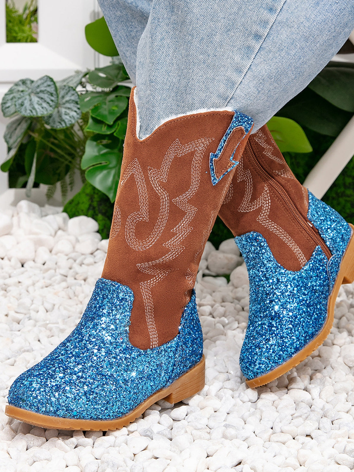 MainCharacter™ Glitter Cowgirl Boots