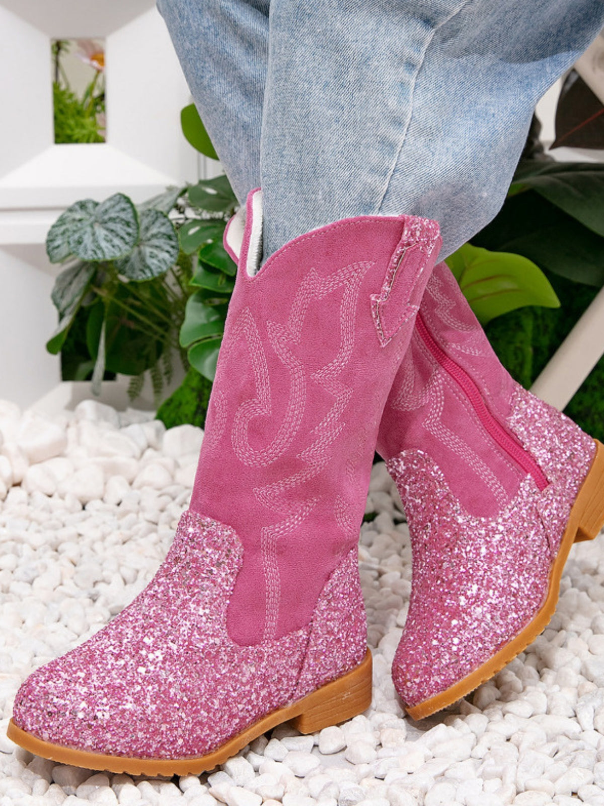 MainCharacter™ Glitter Cowgirl Boots