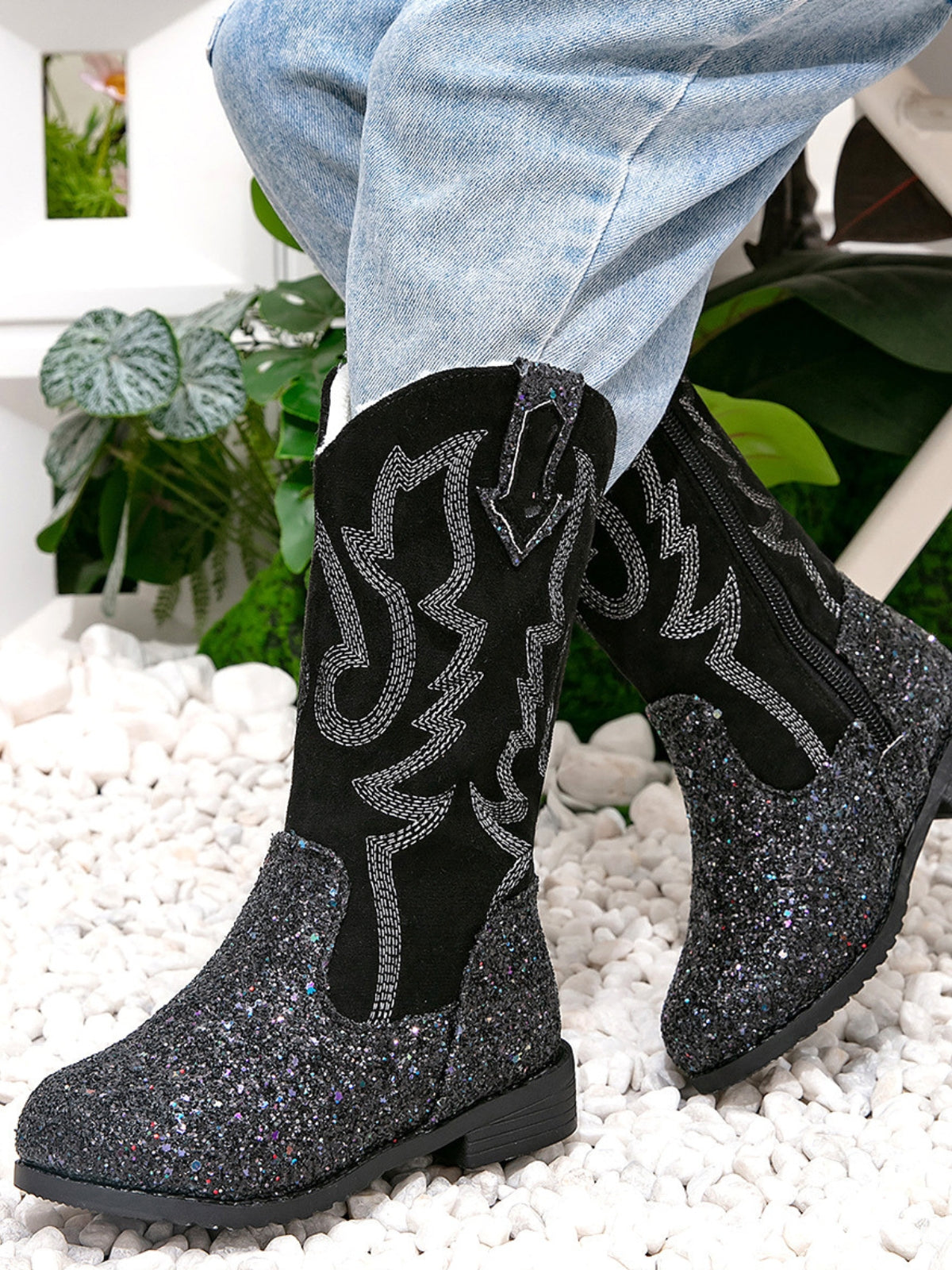 MainCharacter™ Glitter Cowgirl Boots