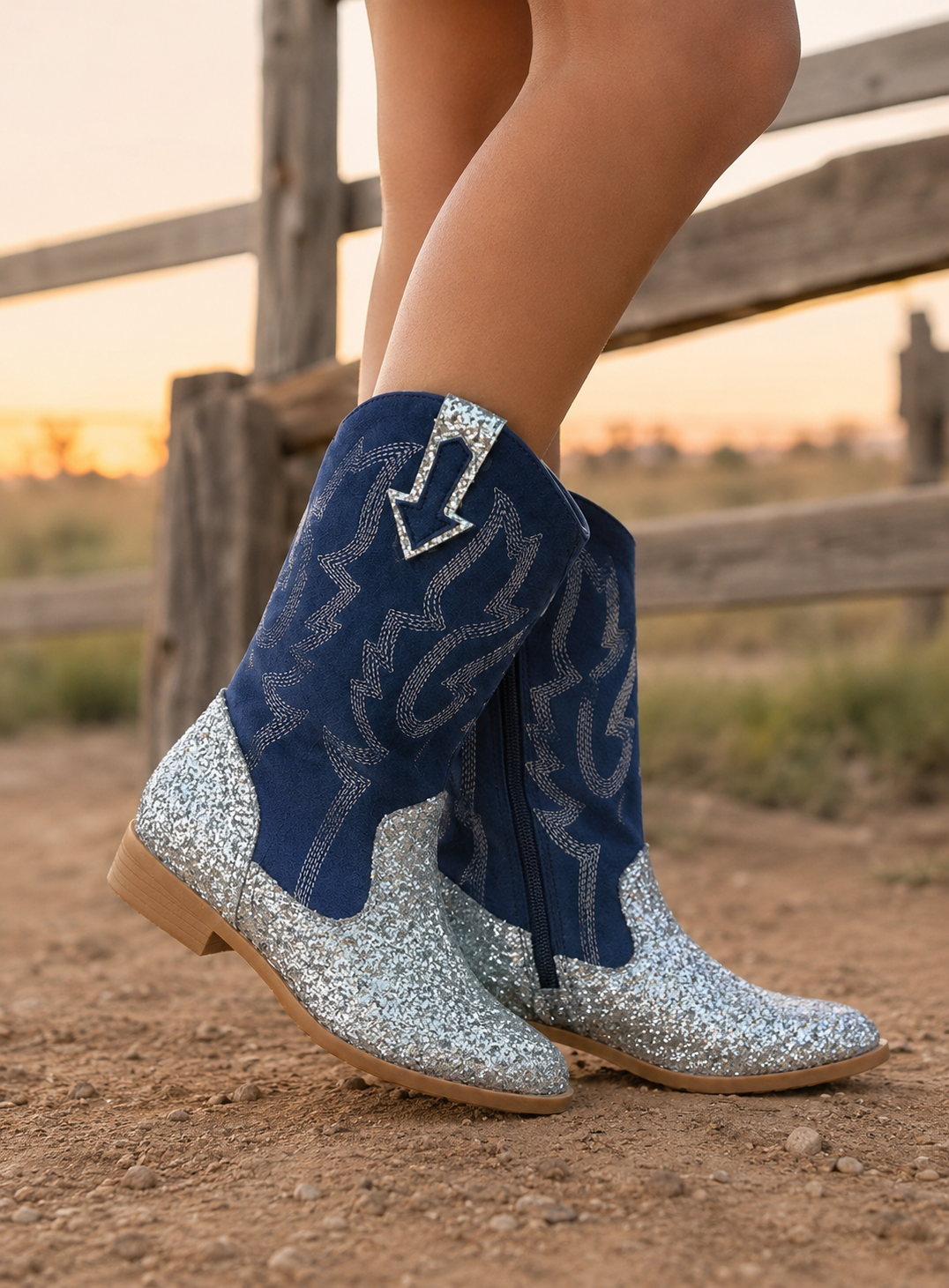 MainCharacter™ Glitter Cowgirl Boots