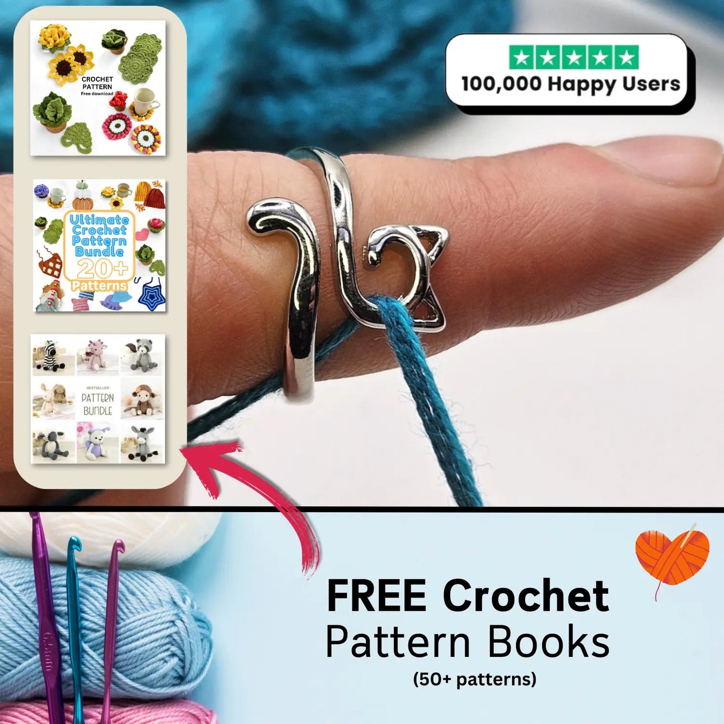 Mini Crochet Rings (80% OFF Today Only)